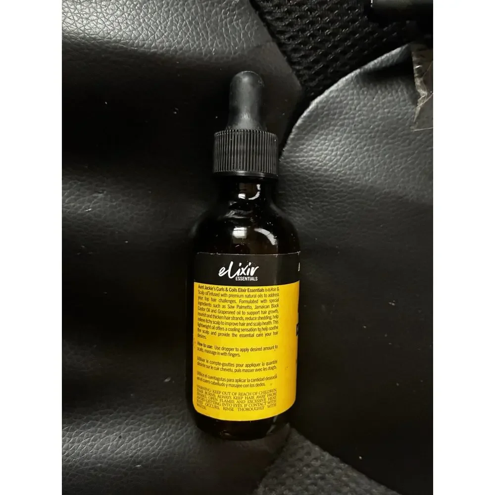 2 Pack Aunt Jackie's Curls & Coils Elixir Essentials Hair and Scalp Oil